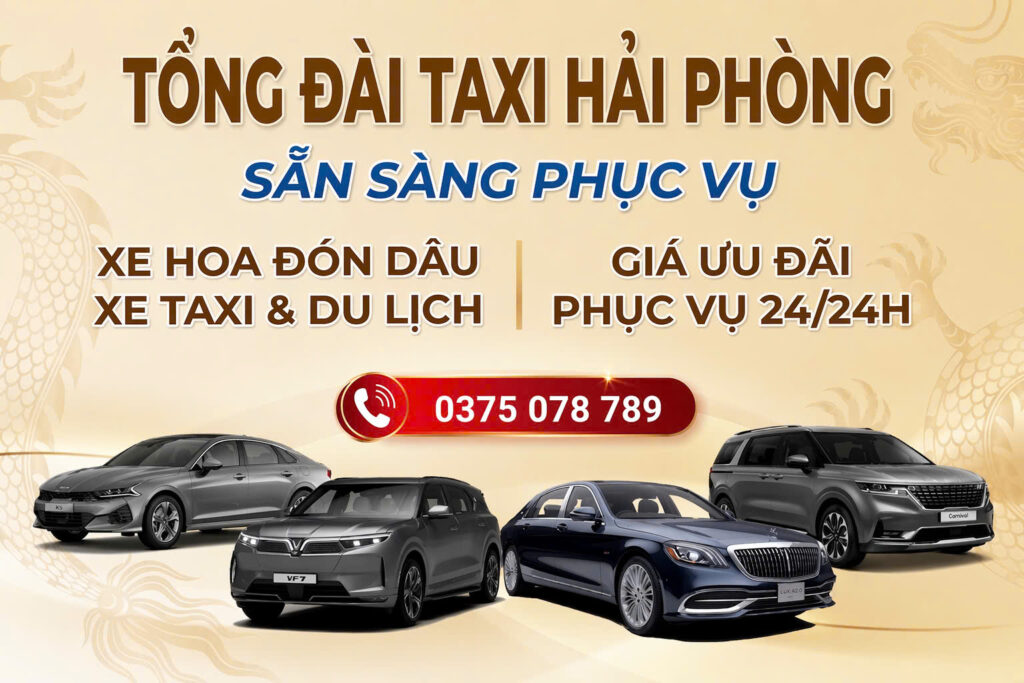  Taxi Hải Phòng chính là lựa chọn hàng đầu dành cho bạn. Với hệ thống xe phủ khắp các quận huyện và đội ngũ tài xế chuyên nghiệp, chúng tôi cam kết có xe ngay chỉ sau 5 phút gọi.